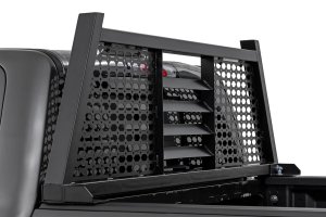 Ram 1500 Headache Rack - Rough Country - Dual Molle Panels - Gloss Black - '19-'26